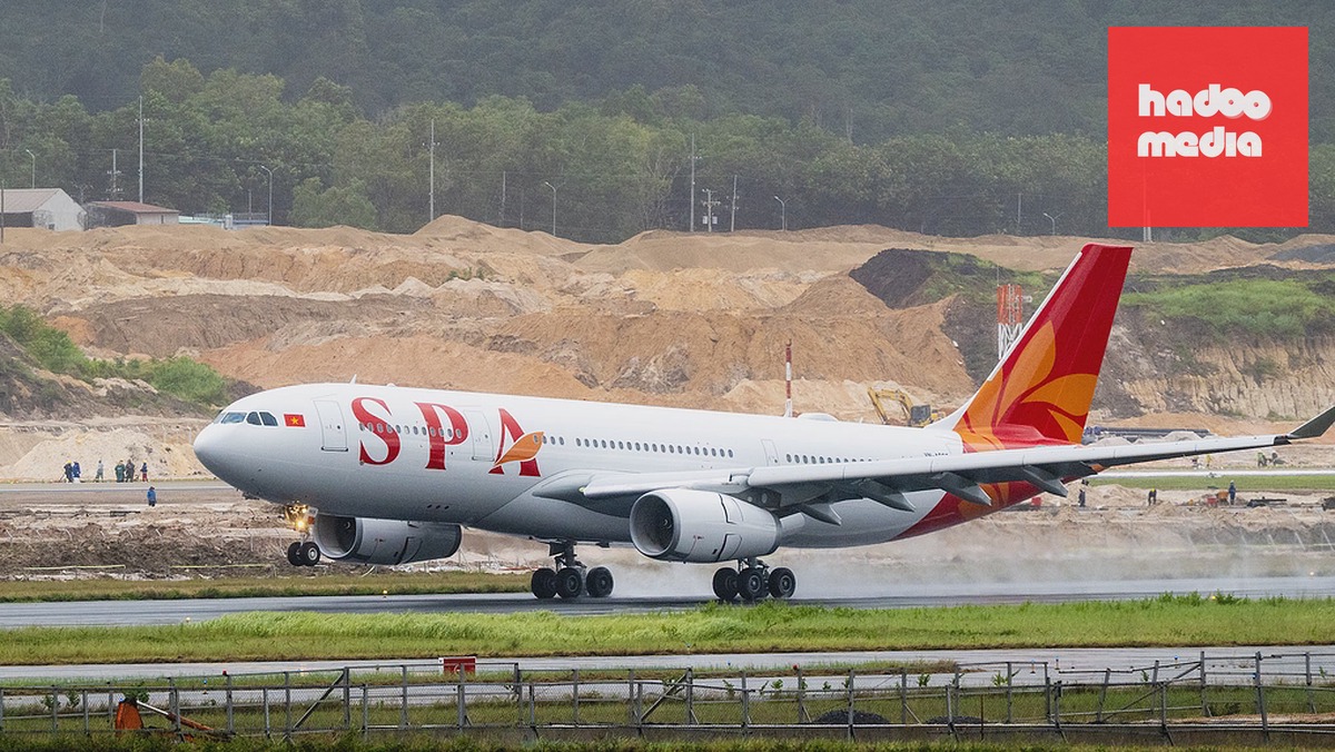 Máy bay Airbus A330 của Sun PhuQuoc Airways khai thác các chuyến bay đường dài.