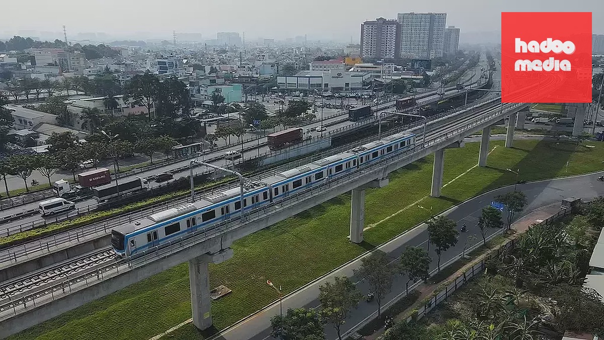 Metro Bến Thành - Suối Tiên chạy qua khu vực TP Thủ Đức cũ. Ảnh: Thanh Tùng