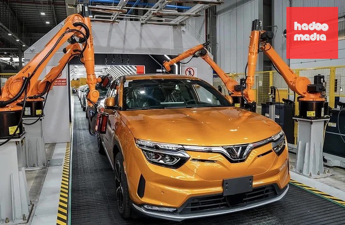 Lốp xe Casumina cung ứng cho VinFast, góp phần nâng tỉ lệ nội địa hóa và tăng sự tham gia của doanh nghiệp Việt trong chuỗi cung ứng ô tô - Ảnh: QUANG ĐỊNH