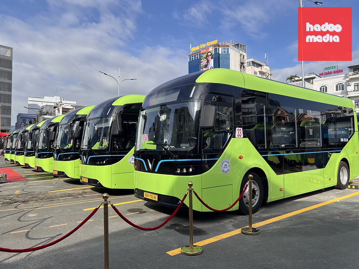 TP.HCM đang đẩy nhanh lộ trình xanh hóa đội xe buýt - Ảnh: Sở Xây dựng TP.HCM