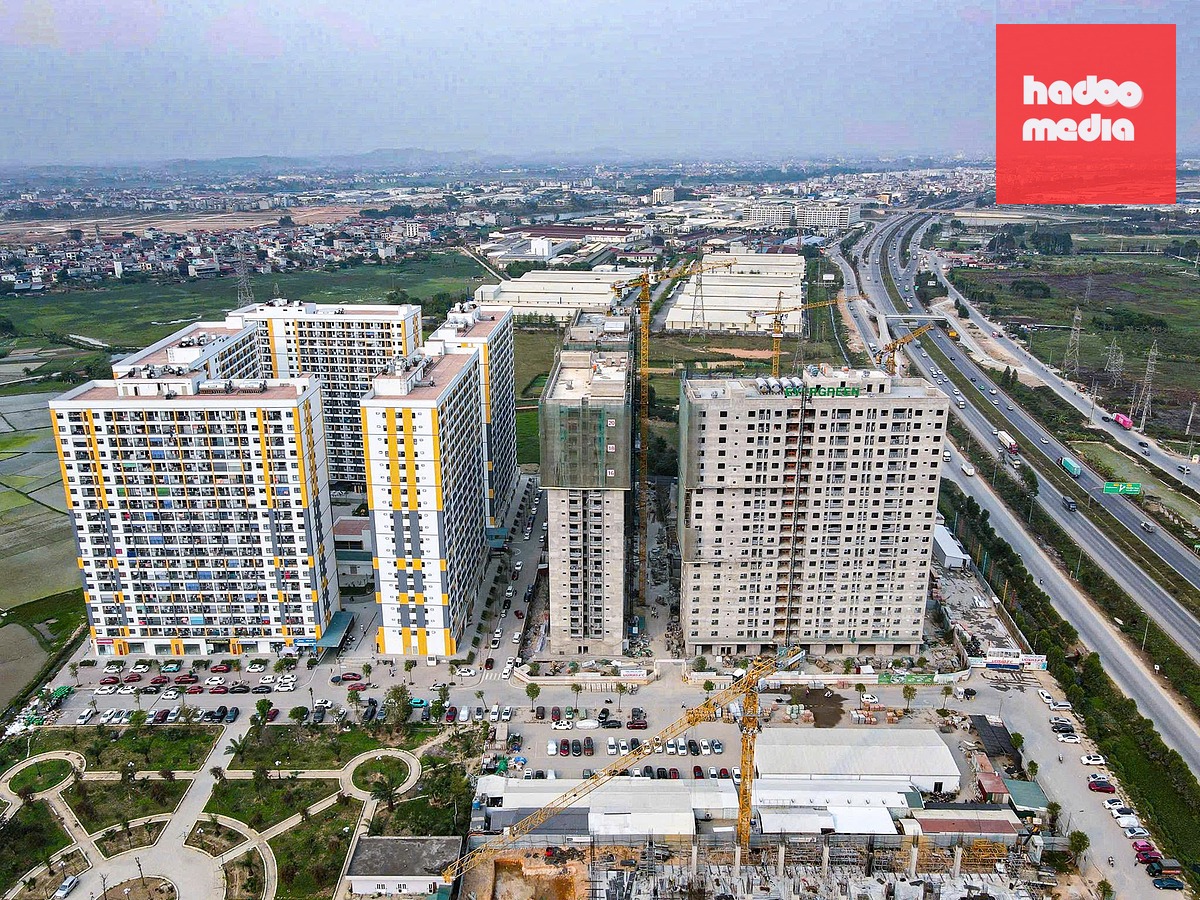 Một khu nhà ở xã hội tại thành phố Bắc Ninh - tiếp giáp với cao tốc Hà Nội - Bắc Giang sắp được mở rộng - Ảnh: HÀ QUÂN