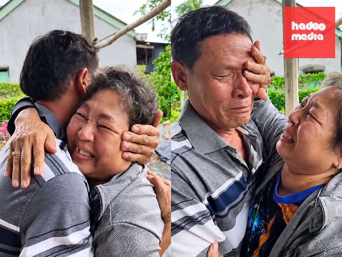 Bà Vân ôm chầm, bật khóc khi gặp lại người thân sau hơn 43 năm mất liên lạc - Ảnh: NHƯ QUỲNH