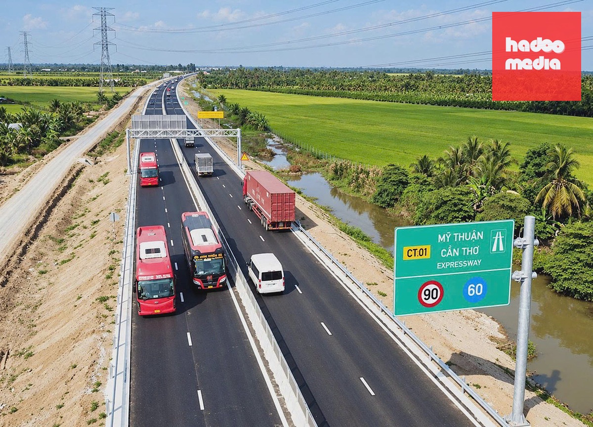 Cao tốc Mỹ Thuận - Cần Thơ. Ảnh: Tập đoàn Đèo Cả.