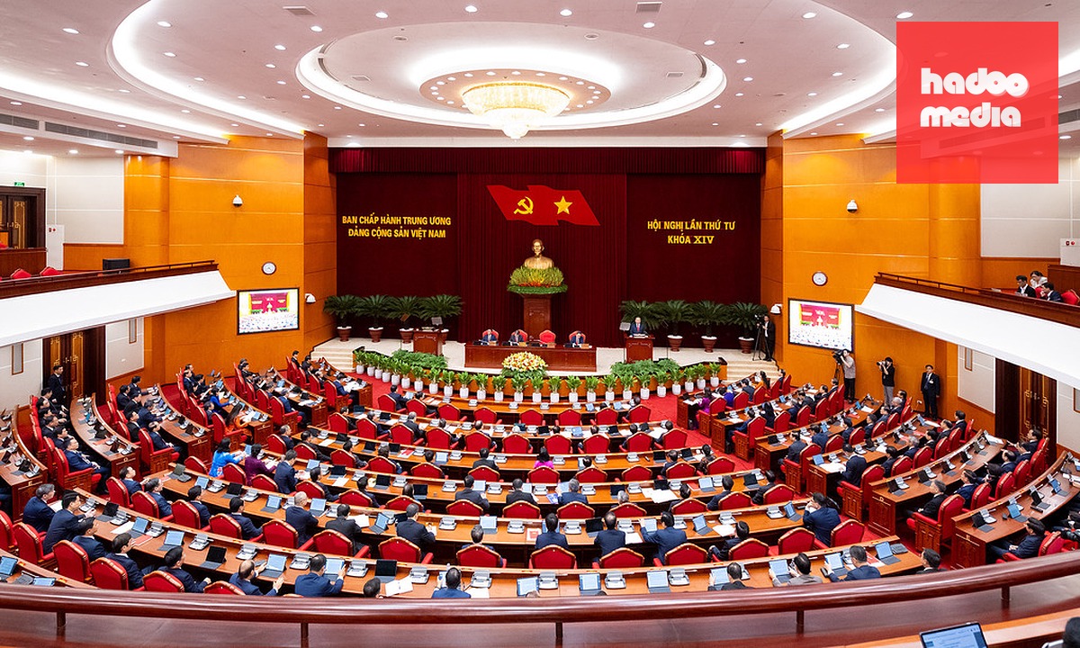 Đại biểu dự phiên khai mạc Hội nghị Trung ương 4 khóa 14, sáng 5/10. Ảnh: Phạm Thắng
