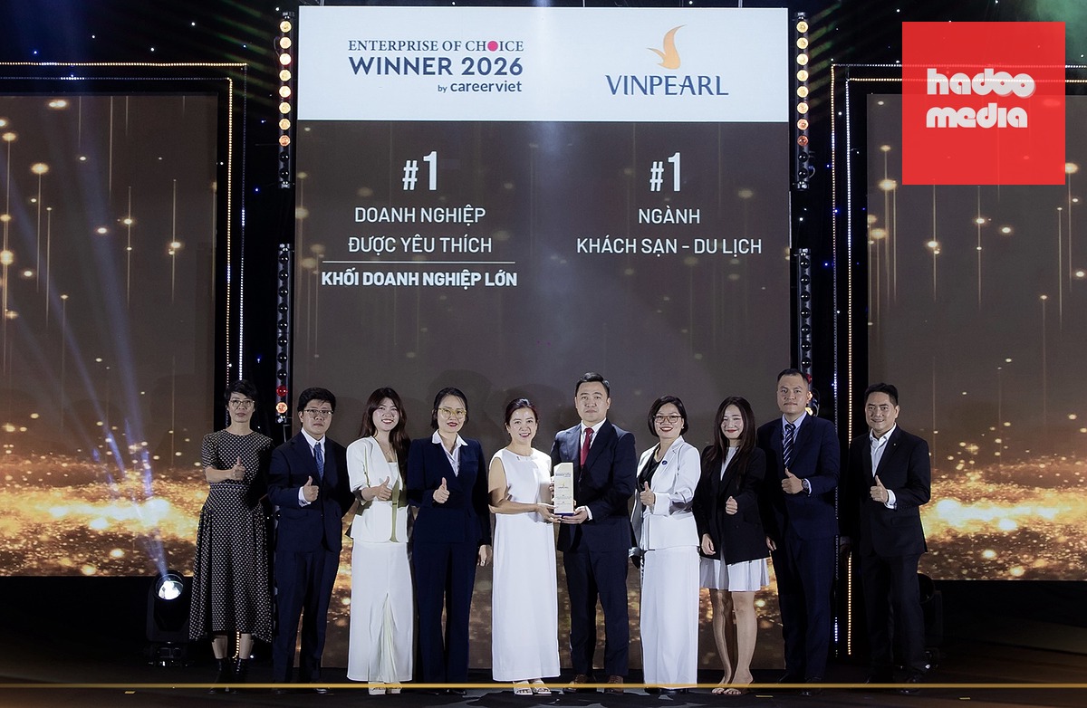 Vị trí số 1 ở cả bảng xếp hạng khối doanh nghiệp lớn và ngành du lịch - khách sạn năm 2026 tiếp tục nối dài chuỗi thành tích của Vinpearl trên thị trường nhân sự