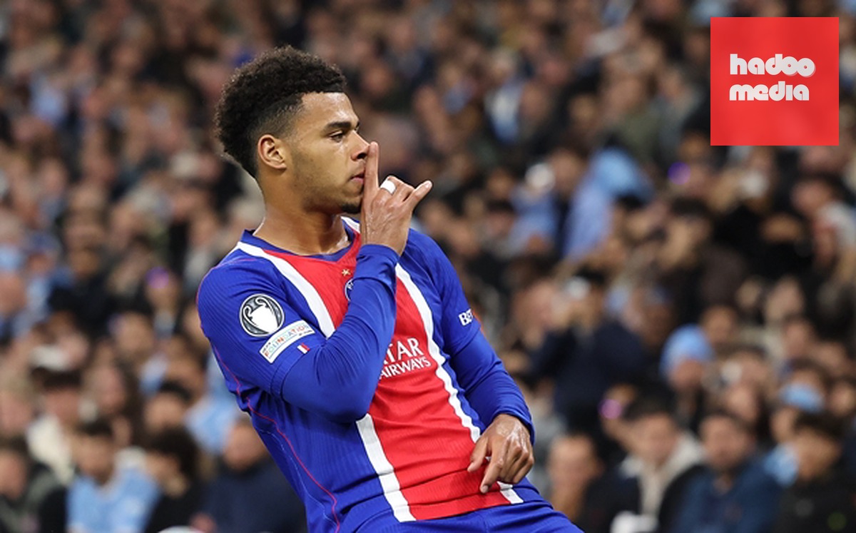Desire Doue tỏa sáng trong trận đấu với Manchester City. Ảnh: EPA/ADAM VAUGHAN