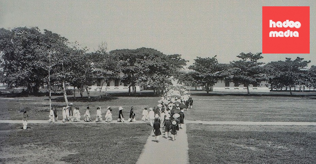 Hình ảnh nề nếp Quốc Học đầu thập niên 1920 - Ảnh: tư liệu