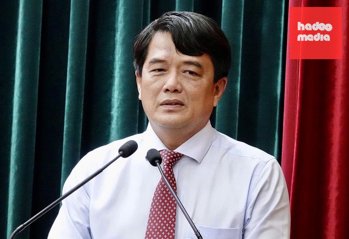 Ông Bùi Thanh Nhân phát biểu nhận nhiệm vụ Trưởng ban Tuyên giáo Thành ủy TP HCM, sáng 16/10. Ảnh: An Phương