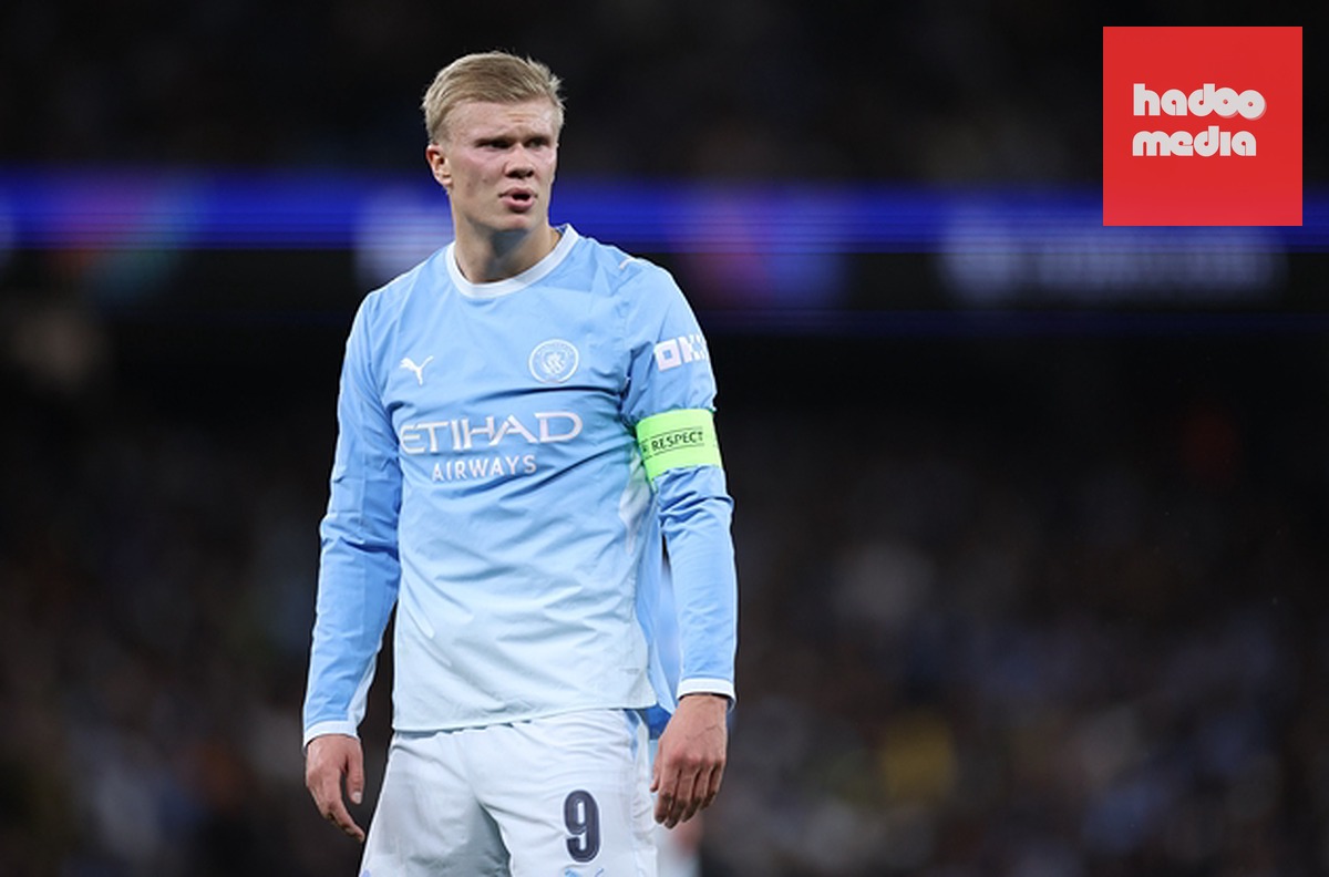 Erling Haaland cân chắc chuyển sang khoác áo Barca trong tương lai. Ảnh: EPA/ADAM VAUGHAN