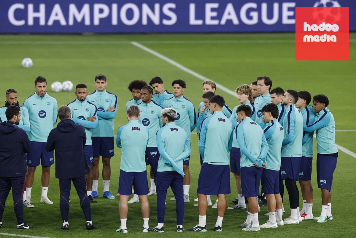 Barca chuẩn bị có trận đại chiến với PSG. Ảnh: EPA.