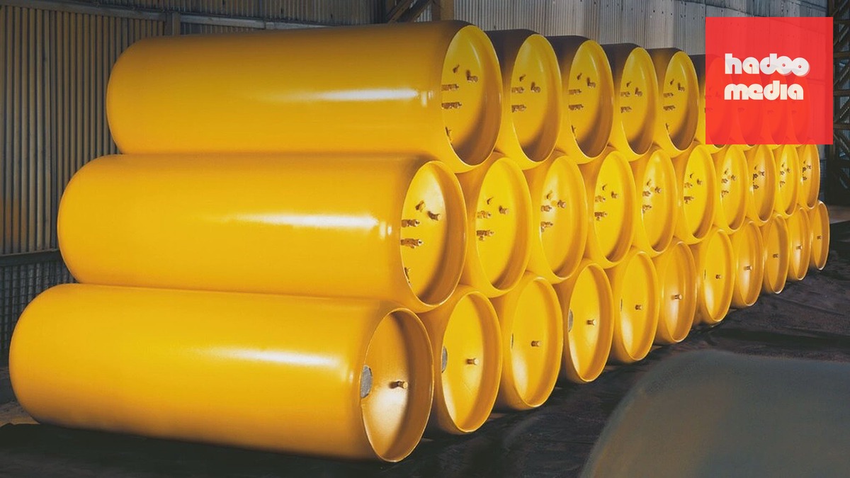Bình chứa khi clo một tấn. Ảnh: Vietchem