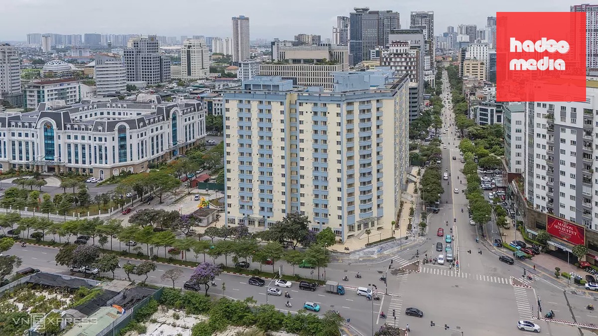 Chung cư N01 tại ô đất D17, khu đô thị mới Cầu Giấy, thuộc quỹ nhà tái định cư của Hà Nội. Ảnh: Giang Huy