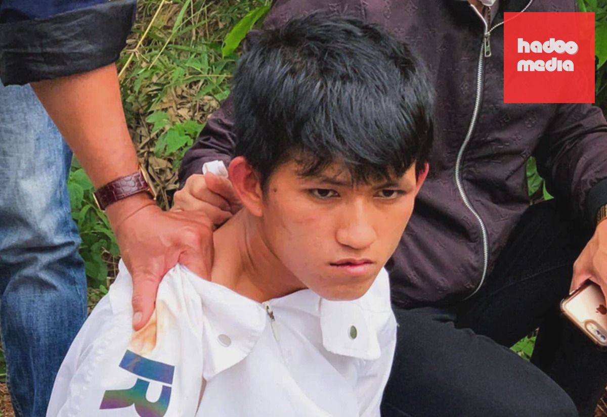 Hồ Văn Tình thời điểm bị bắt. Ảnh: Công an Gia Lai
