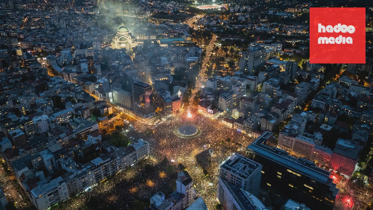 Předvolební shromáždění Studentské kandidátky (SL) v Bělehradě (22. října 2026)