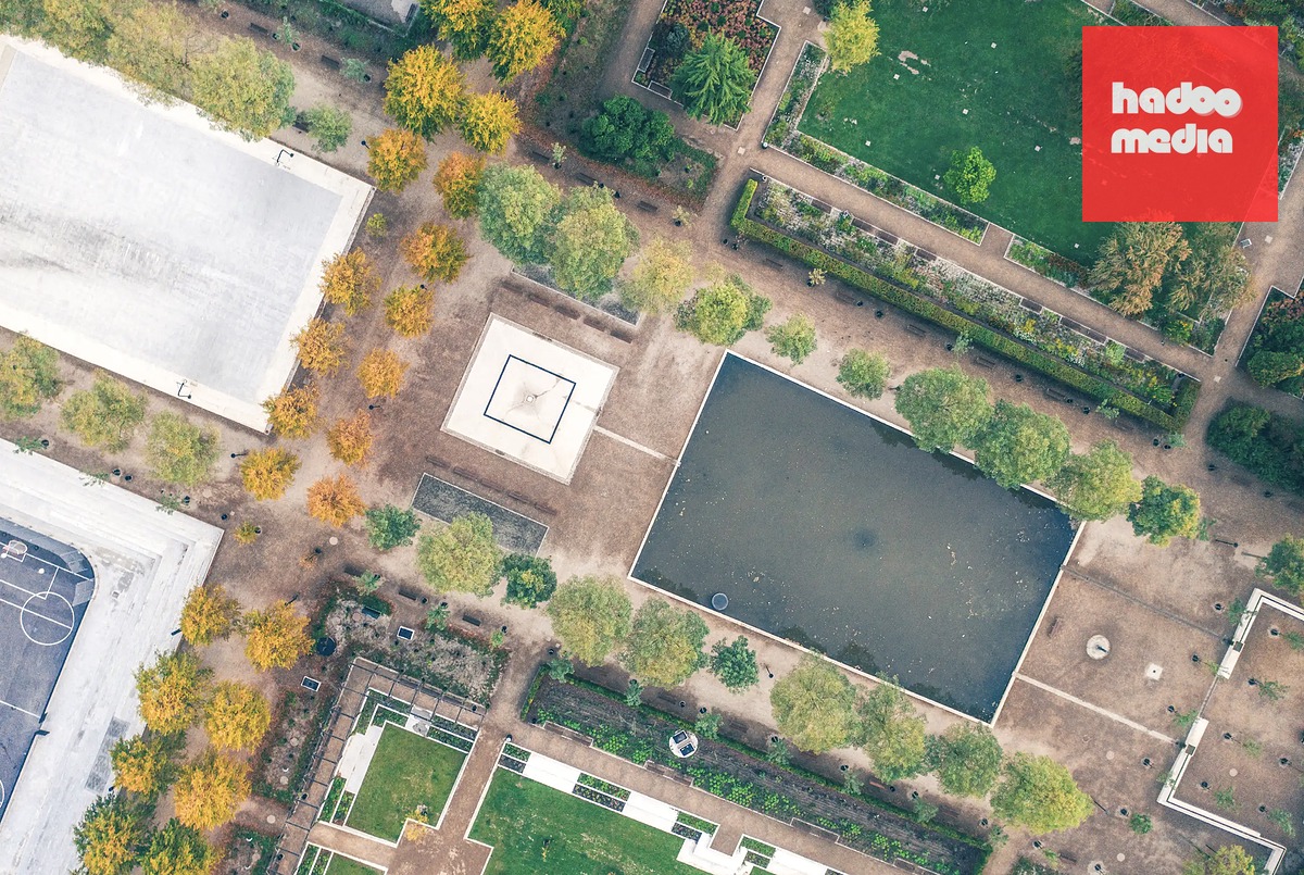 Ảnh trên cao của công viên khí hậu Enghaveparken tại thủ đô Copenhagen, Đan Mạch - Ảnh: THIRD NATURE