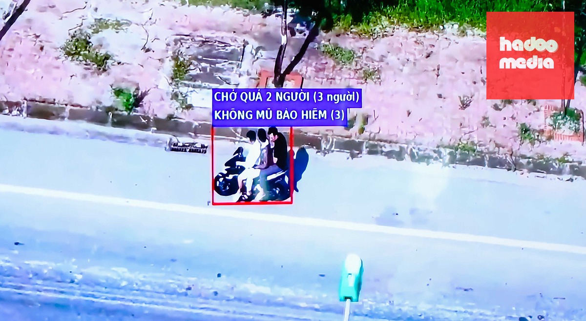 Một vi phạm được nhận diện - Ảnh: PHẠM THOẠI