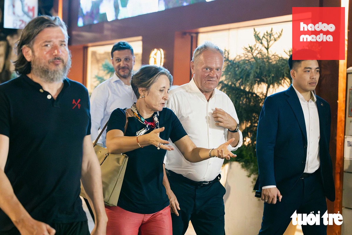 Ông Donald Tusk từng là Chủ tịch Hội đồng châu Âu từ năm 2014 đến 2019 và là chính trị gia Ba Lan đầu tiên giữ vị trí này. Tháng 12-2023, ông Donald Tusk được Quốc hội Ba Lan bầu làm Thủ tướng - Ảnh: DANH KHANG