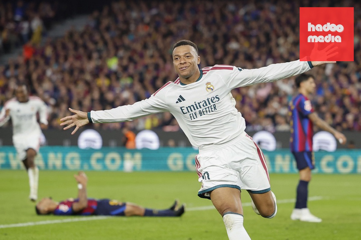 Mbappe ấn định chiến thắng 2-1 cho Real. Ảnh: EPA.