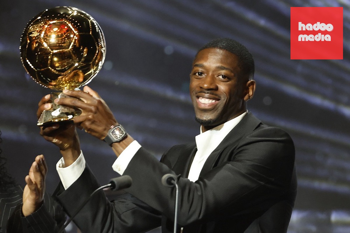 Dembele là đương kim chủ nhân Quả bóng vàng. Ảnh: EPA.