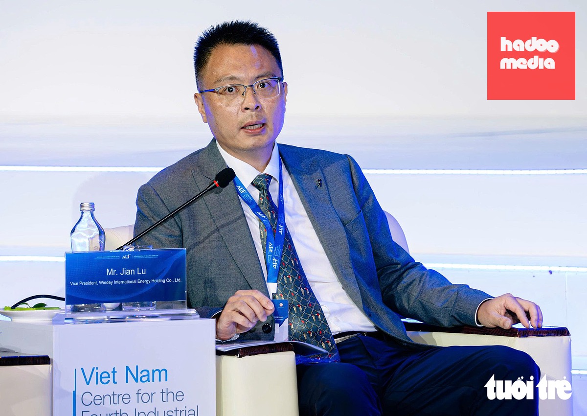 Ông Jian Lu, Phó chủ tịch Tập đoàn Windey International Energy - Ảnh: THANH HIỆP