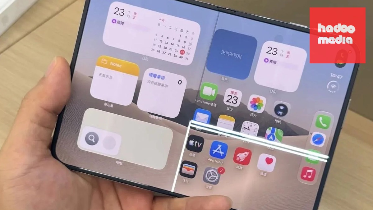 Một người dùng tại Úc cho biết iPhone Duo bị nứt màn hình sau chưa đến 20 lần mở máy, dù trước đó không có dấu hiệu hư hại rõ ràng - Ảnh: MacRummors