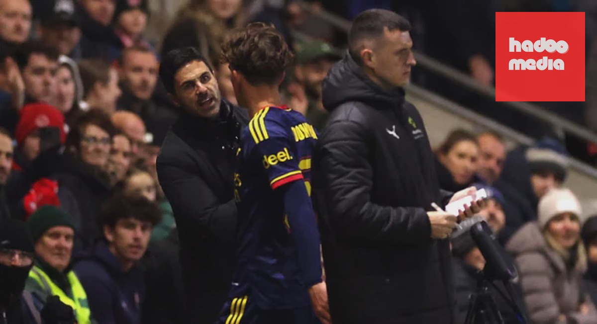 Arteta không hài lòng với Max Dowman. Ảnh: Carl Recine/Getty Images.