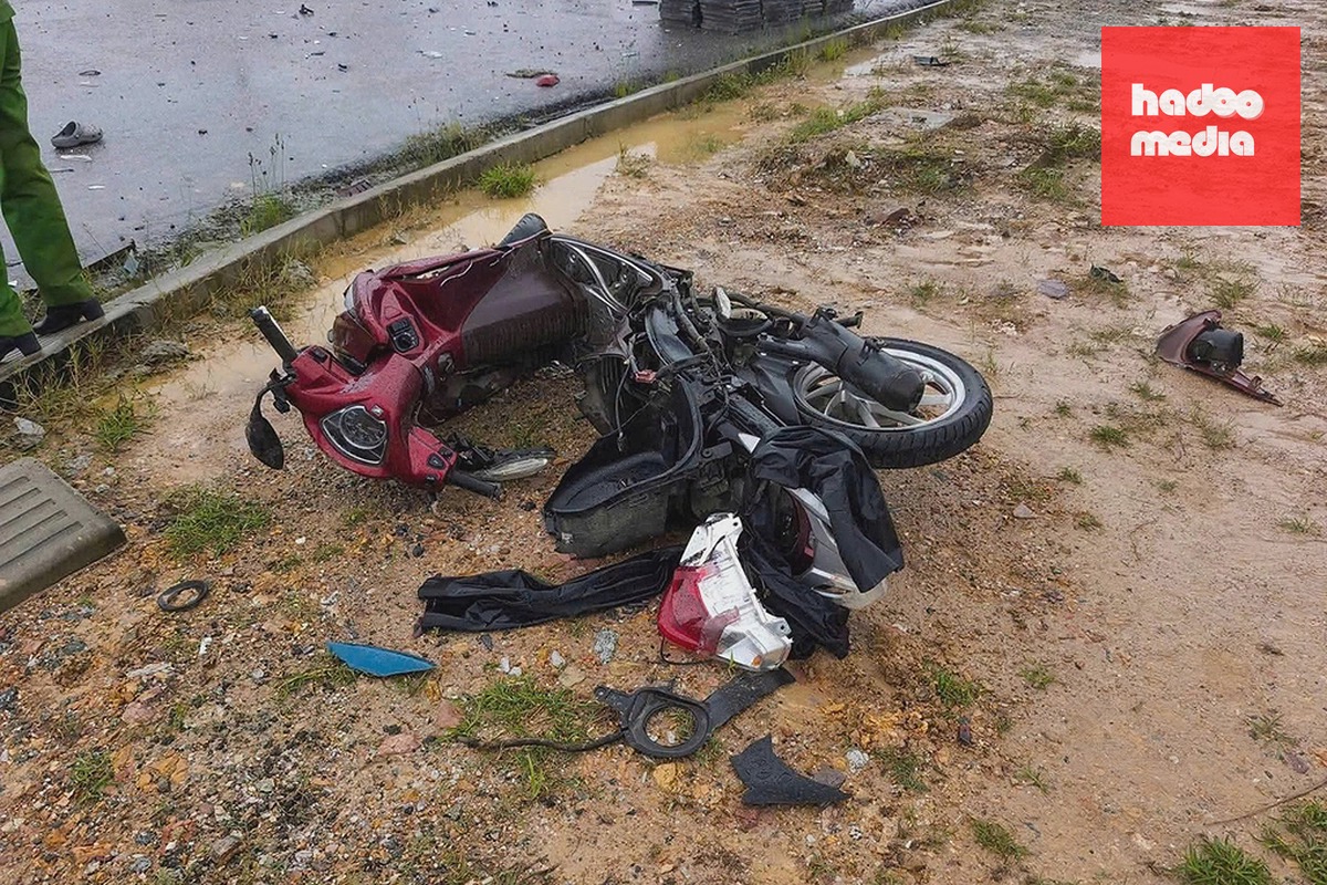 Hiện trường vụ tai nạn, ngày 15/9. Ảnh: Hùng Lê