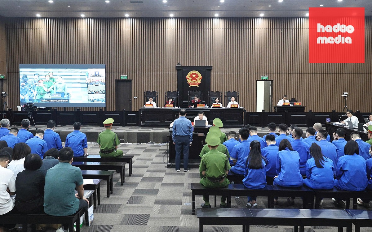 Toàn cảnh phiên tòa - Ảnh: GIANG LONG